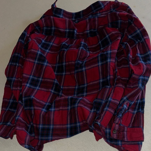 Womens Size 1X Plaid Shirt - Red and Blue - Picture 3 of 3